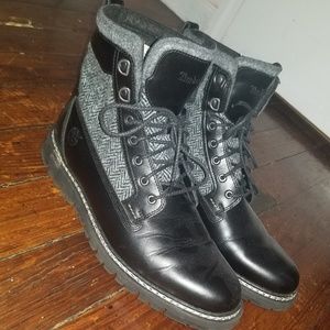 harris tweed timberland boots